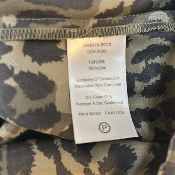 ATM Anthony Thomas Melillo Silk Camouflage Blouse - Picture 4 of 4